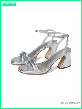 Women's Block Heel Two-Strap Ankle Strap Dress Sandals 3 Inch Heel